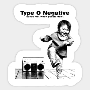 Type O Negative Saves Me // pencil sketch Sticker